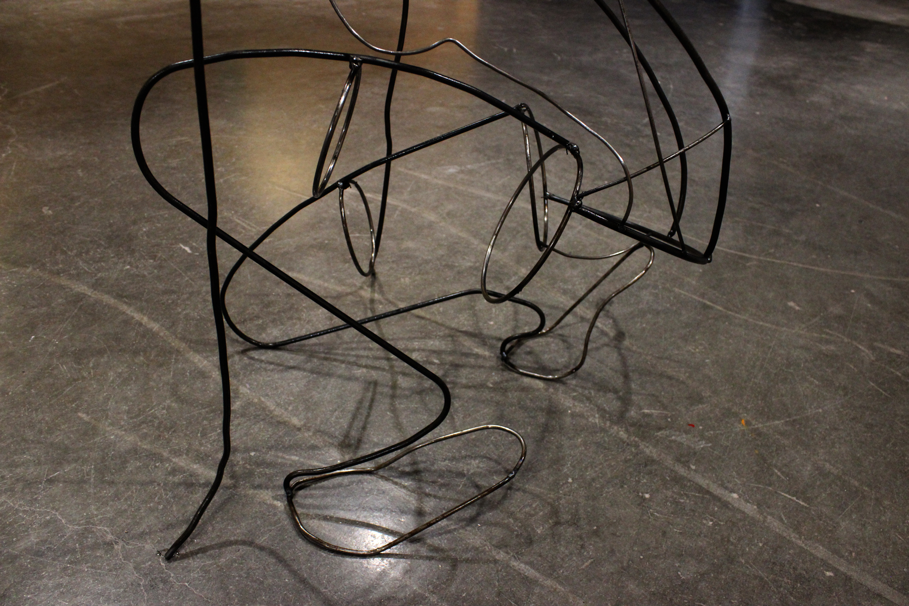 steel sculpture of a human by Ada Denil in 2019