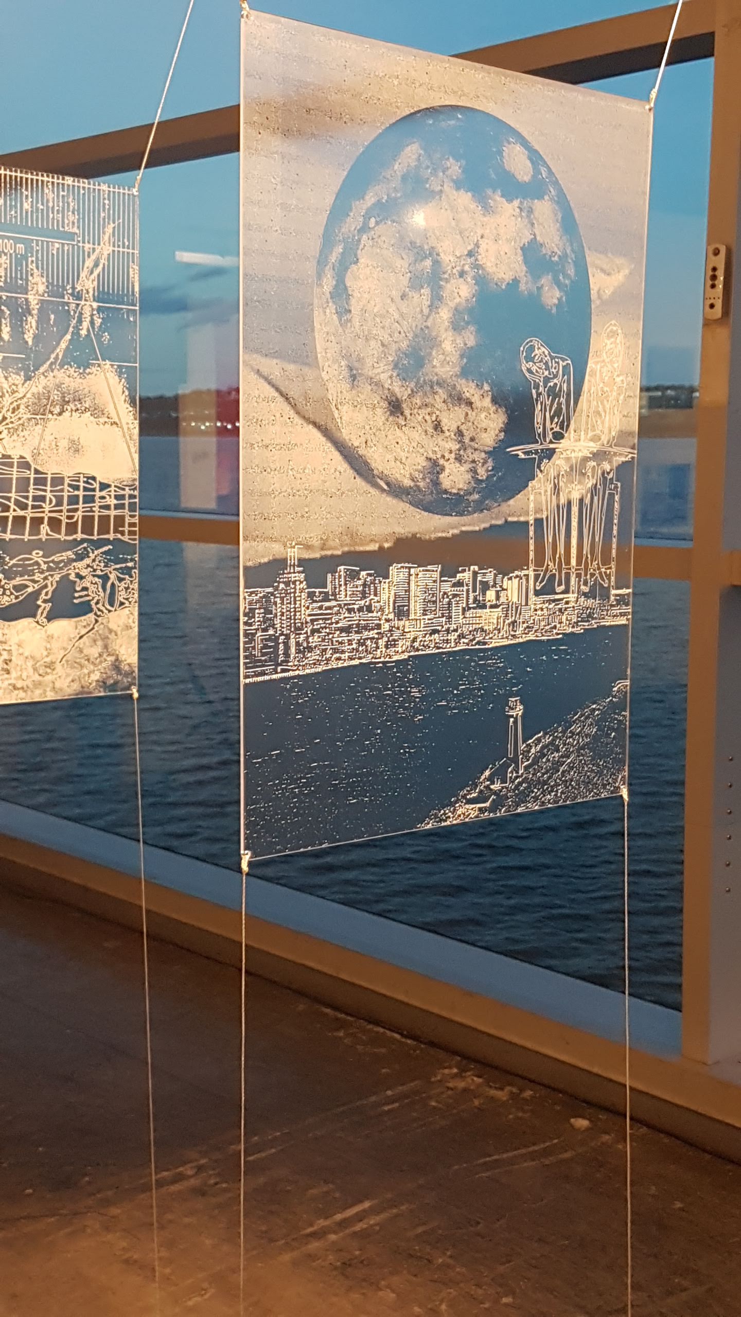 installation view of artwork titled Visible Cities by Ada Denil